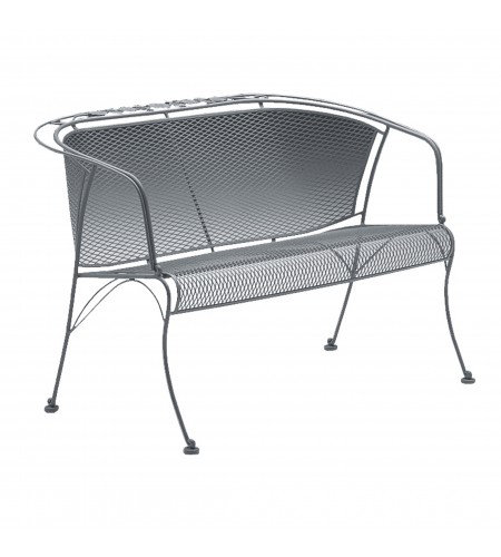 Metal mesh garden online bench